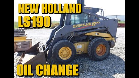 new holland skid steer oil change|skid steer oil change.